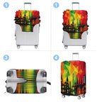 Colorful City Luggage Cover Washable Suitcase Protector Anti (Colorful City / S(20-22inch suitcase))