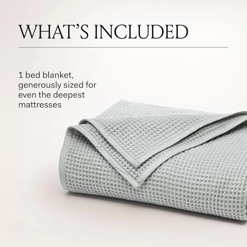 Waffle Bed Blanket (Shore / Full/Queen)