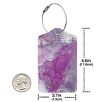 2 Pack Abstract Purple Luggage Tag for Suitcases Women (Luggage Tag - Purple)