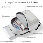 Travel Backpack for Women Men (15.6 inch / Grey)