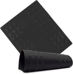 Colortrak Heat-Resistant Styling Station Mat, Silicone Mat Prevents Work Surfaces from Heat Damage of Styling Tools, Prevent Tool from Falling or Slipping, Black, 9 x 11 inches