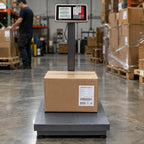 700LB Weight Computing Postal Scale Digital Floor Large Platform Warehouse Shipping LB Price Calculator Luggage Package Shipping Mailing Postal Scale with Accurate LB