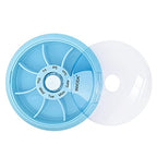 Weekly Pill Organizer 7 Compartment Rotating Pill Box for Daily (Sky Blue)