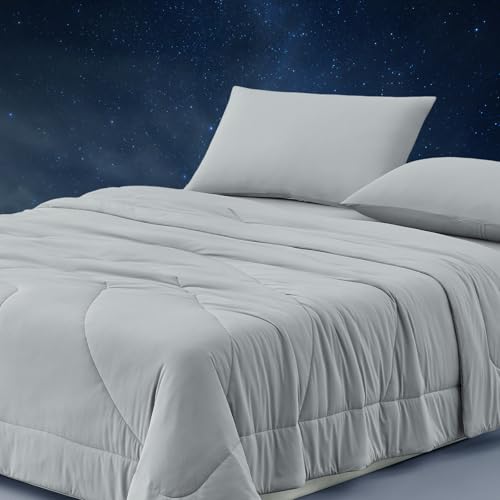 Temperature Regulating Comforter (Light Gray / Ultimate Queen (90"x90"))