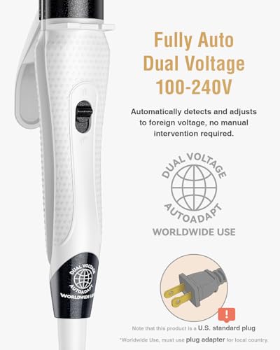 Travel Curling Iron Mini (Obsidian Black - 450℉ for Thick/Coarse Hair Only)