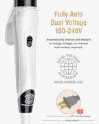 Travel Curling Iron Mini (Obsidian Black - 450℉ for Thick/Coarse Hair Only)