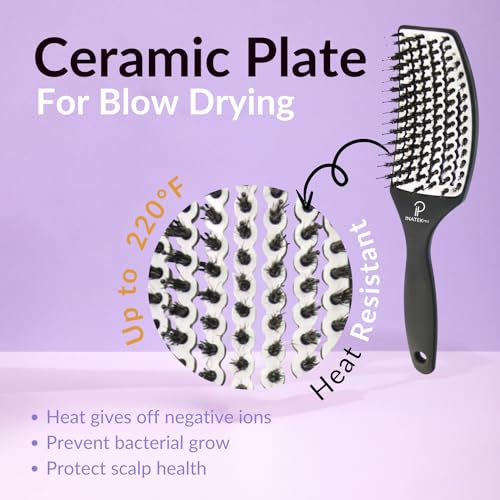 Curved Vented for Blow Drying (White / Large)