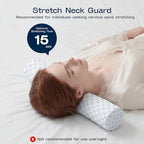 Neck Roll Cervical Pillow for Neck Pain Relief (Cool Blue / X-Small - 3.5" H)