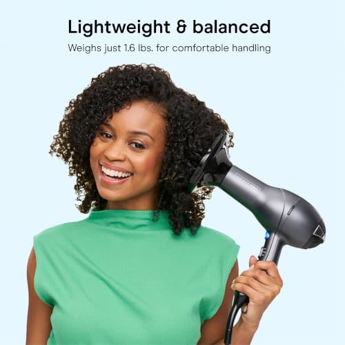 Hair Dryer with Diffuser (Black / 1 Count (Pack of 1))