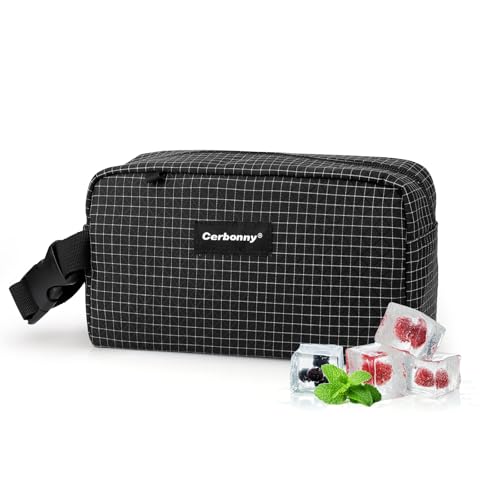 Small Lunch Bag (Black Plaid-1)