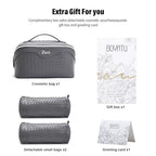 Travel Makeup Bag Cosmetic Bags for Women (L07Grey)