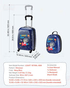 Kids Luggage Set (18 Inches 2-Piece Set / Dinosaur)