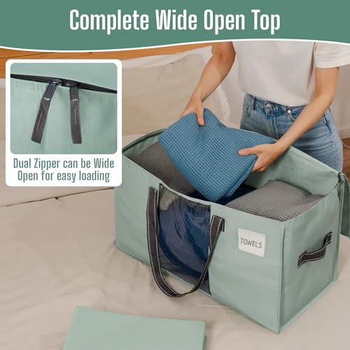 Moving Bags Wide Open Top (Light Green Matte / 8 Pack)