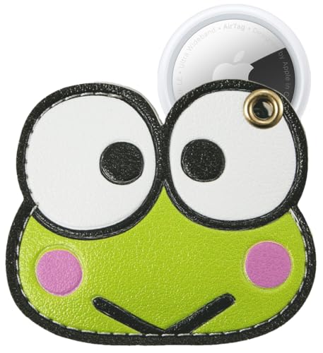 x Sanrio Character Keychain Case Compatible with Apple AirTag (Keroppi)