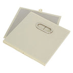 Fabric Storage Bins 6 Piece Set (Cream / 11” L x 11” W x 11” H)