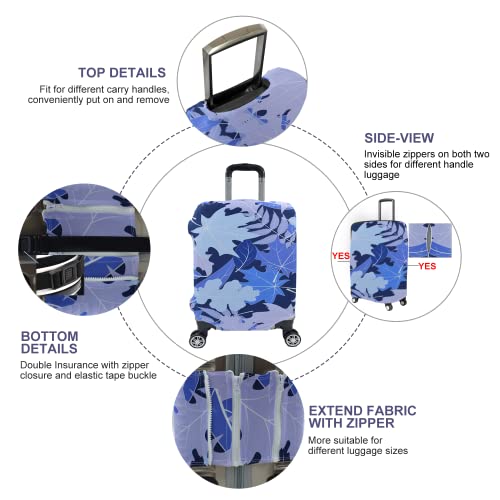 Travel Luggage Cover (Blue / XL: Fit 29-30 Inch Luggage)