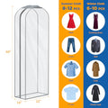 Fur Coat Storage Bags Dress Bags for Gowns Long 60 in (60"-4pcs-10" Gussted)