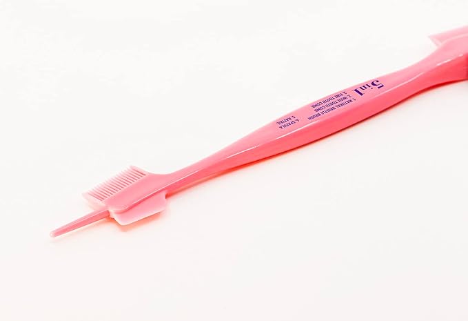 Esha Girl Professional Slick N Slay 5-IN-1 Edge Brush - PACK OF 12 – Gentle Hair Brush Styling Tool, Double Sided Hair Brush, Pintail, Spatula, Wide & Narrow Fine Toothed Combs