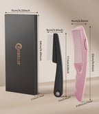 Dandruff Comb Removal 2PC Hollow Fine Tooth Scalp Detox Hair Care Tool Pink (Pink)