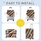 Modern Geometric Luggage Cover (#2 / M(fits 24-26Inch suitcase))