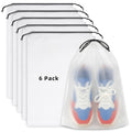 Clear Shoe Bags for Travel (Clear 6pcs)
