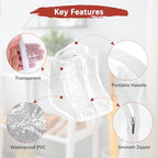 Boot Storage Bags [2PCS] (White / 28cm Short)