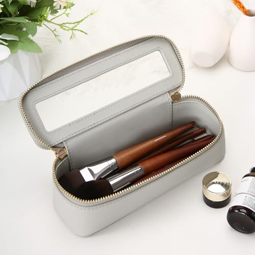 Clear Makeup Brush Bag (Grey / Slim Elegance)