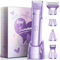 5-in-1 Bikini Trimmer for Women, Gifts for Women, Grooming Kit (Metallic Purple)