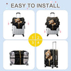 Teddy Bear Luggage Cover (#140 / XL(fits 32-34Inch suitcase))