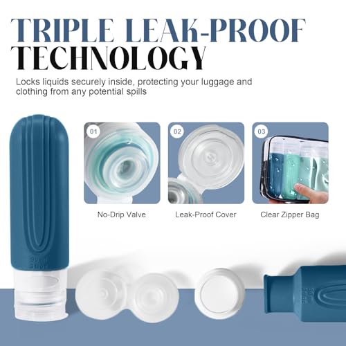 Travel Bottles for Toiletries (GREEN)