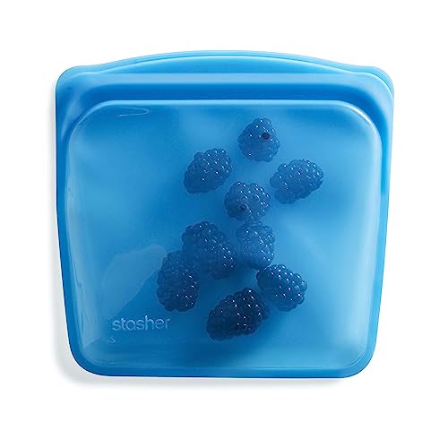 Premium Reusable Silicone Sandwich Bag (Blueberry / Single)