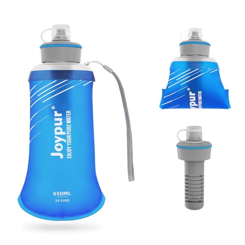 Collapsible Water Filter Bottle with 0.01 Micron Filtration (Blue / 22 Ounces)