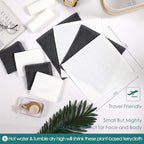 Wash Cloths 6 Pack (White & Grey / 13x13 inch-6 Pack)