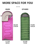 Sleeping Bags for Adults Cold Weather (4.4lb Purple)