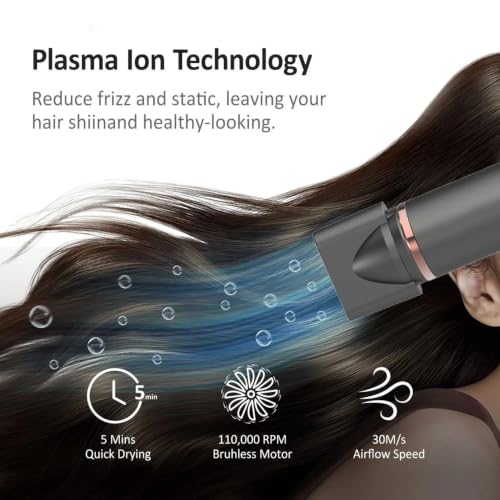 Dual Voltage Travel Hair Dryer (Grey Silver)