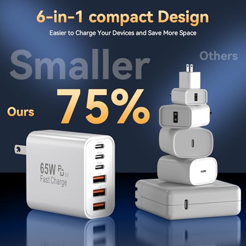 USB C Fast Charger Block (White-2Pack)