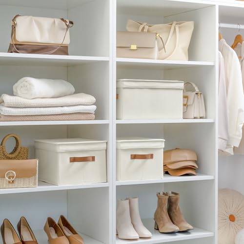 Closet Storage Bins (Ivory / Large)