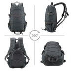 25L Hiking Backpack Small Tactical Backpack Daypack Camping Trekking Hunting Molle Pack for Men Women (Grey)