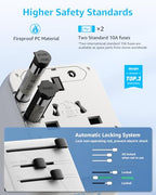 Pro” Universal Travel Adapter 3 USB (3C+2A 70W / White)