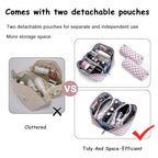 Travel Makeup Bag Organizer Cosmetic Bag (07-B-Purple)