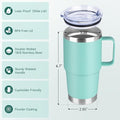 20oz Tumbler Bulk with Lid (Mint Green / 20 Ounces-12)