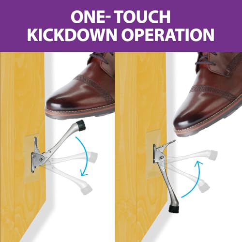 1 Stopper Adhesive Door Stop (Satin Nickel / 6 INCH X 1 PACK)