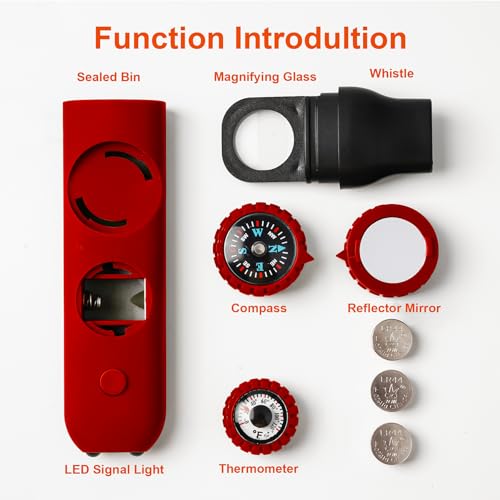 Emergency Survival Safety Whistle (Red)
