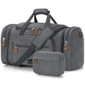 Canvas Duffle Bag (Grey / X-Large-60L (With Toiletry Bag))