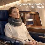 Loop Neck Pillow for Travel (Space Grey / S-Shape (Pack of 1))