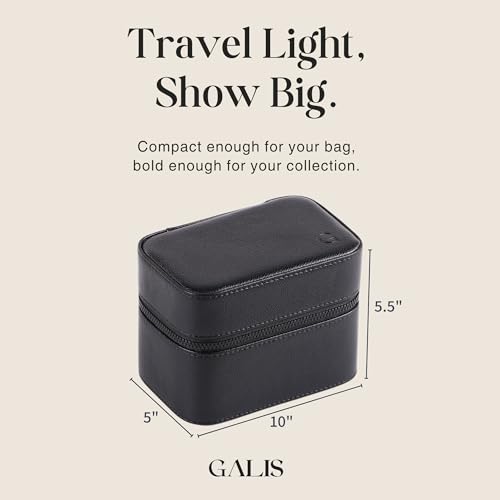 Luxury Watch Travel Case for Men (Black & Green)