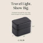 Luxury Watch Travel Case for Men (Black & Orange)