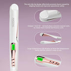 Pro Tourmaline Ceramic Twist Hair Straightener (White)