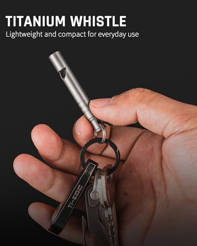 Titanium Emergency Whistle (Gray-2PCS)