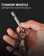 Titanium Emergency Whistle (Gray-2PCS)
